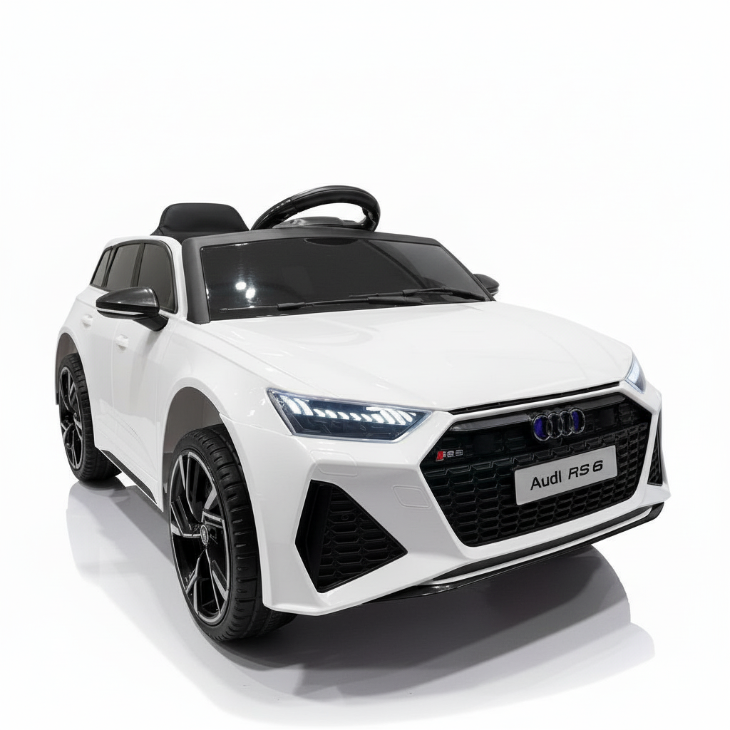 Audi RS6 | Elektrische Kinderauto - Wit