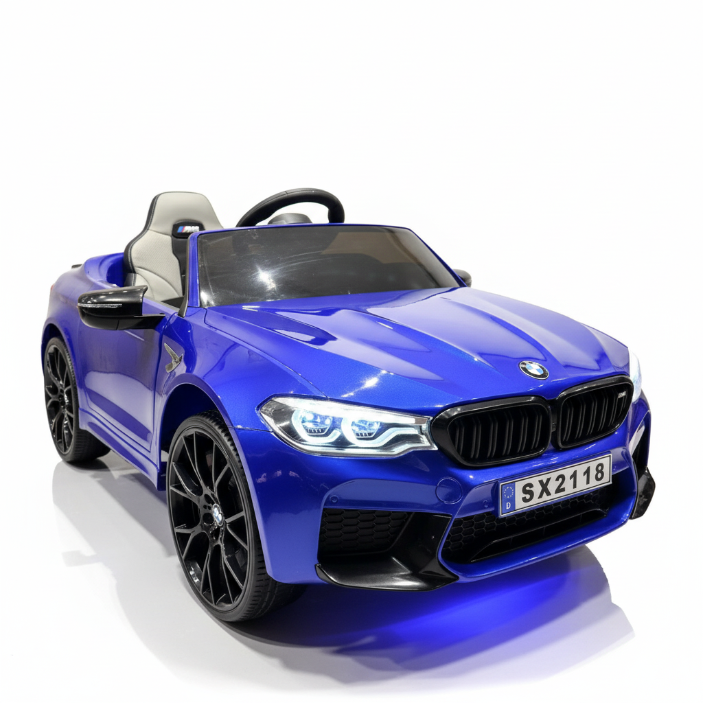 BMW M5 24V | Elektrische Kinderauto - Blauw