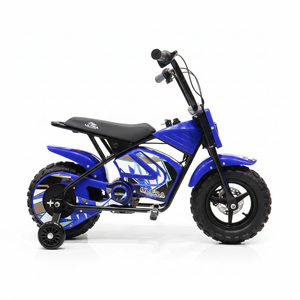CarKiddo | Elektrische Crossbike Monkey - Blauw | Max. 16 km/p uur