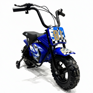 CarKiddo | Elektrische Crossbike Monkey - Blauw | Max. 16 km/p uur