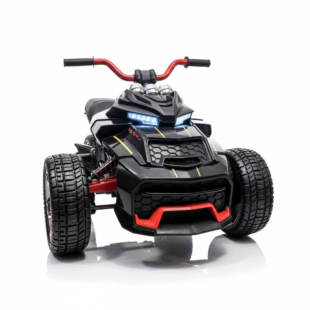 CarKiddo | Elektrische Kindertrike 12V - Zwart