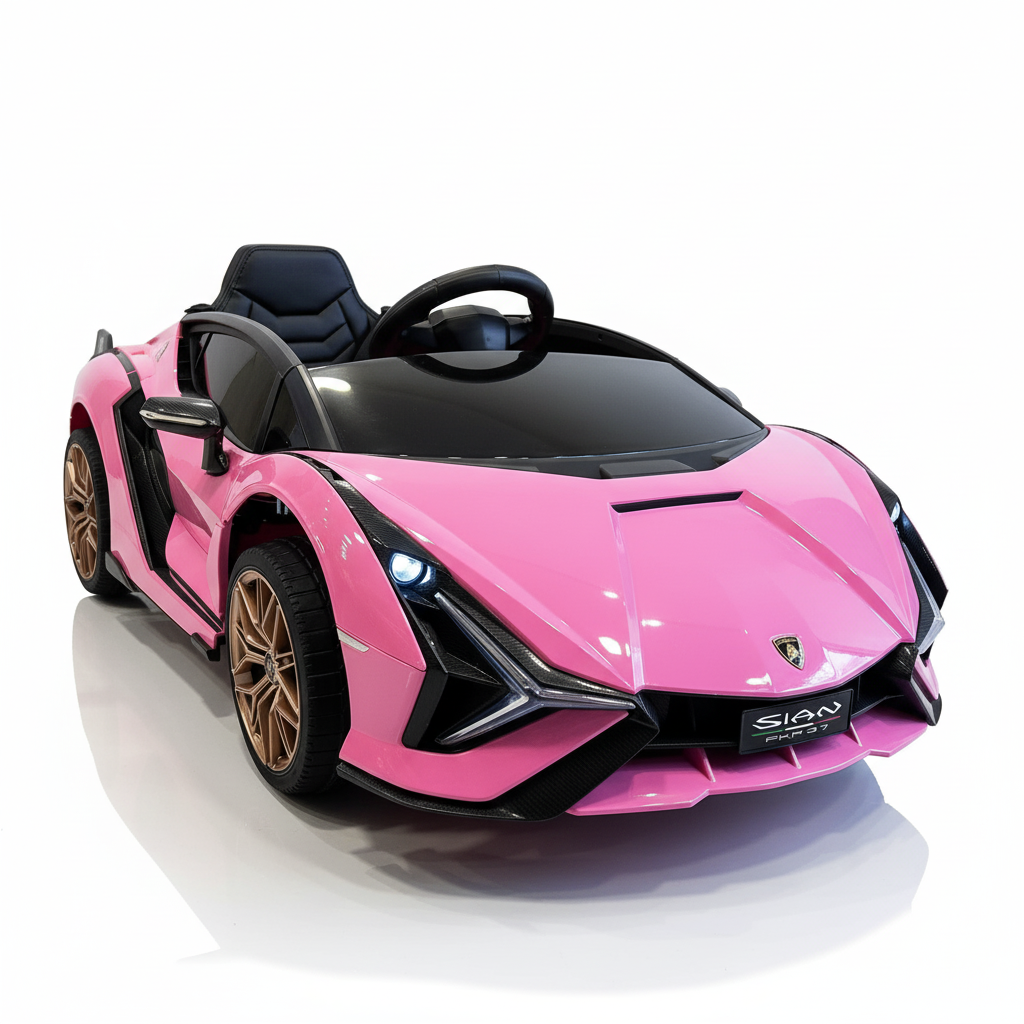 Lamborghini Sian | Elektrische Kinderauto - Roze