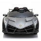 Lamborghini Veneno | 2-Persoons Kinderauto 4x4 - Grijs