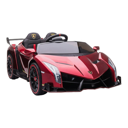 Lamborghini Veneno | 2-Persoons Kinderauto 4x4 - Rood
