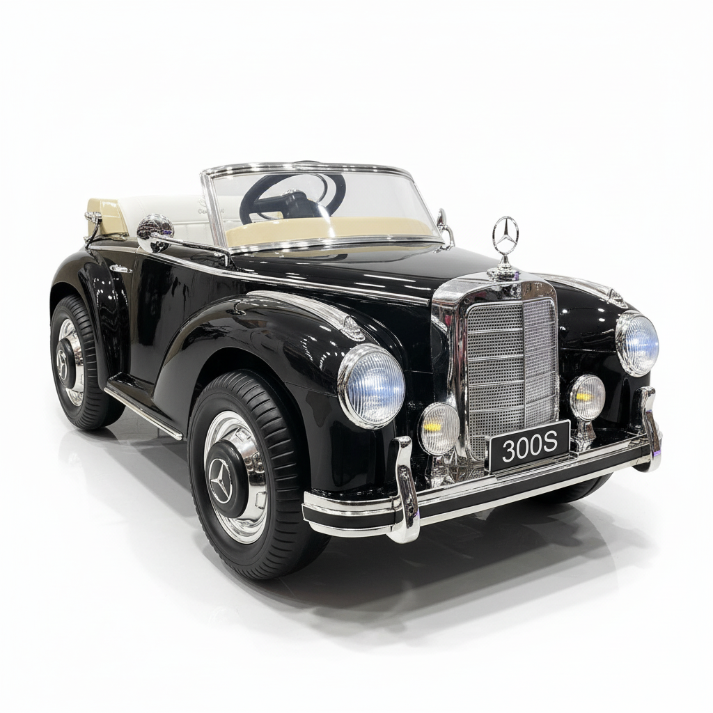 Mercedes-Benz 300S Elektrische Kinderauto Zwart