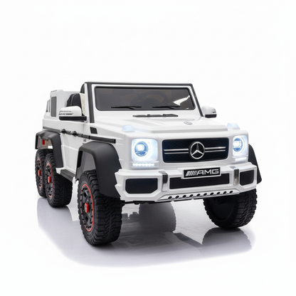 Mercedes G63 AMG 6x6 | Elektrische Kinderauto 1-persoons - Wit