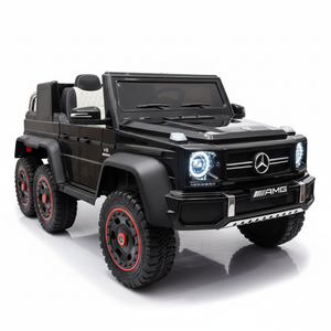 Mercedes G63 AMG 6x6 | Elektrische Kinderauto 1-persoons - Zwart