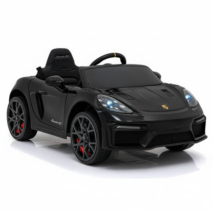Porsche 718 RS Spyder | Elektrische Kinderauto - Zwart