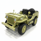 Willys Jeep Khaki 3-persoons 24V vierwielaandrijving