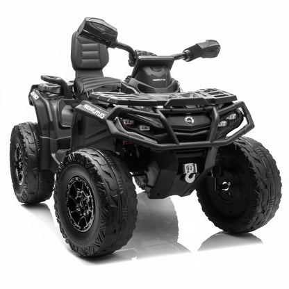 Can-Am | Elektrisches 2-Sitzer Kinderquad 24V - 4x4 - Schwarz